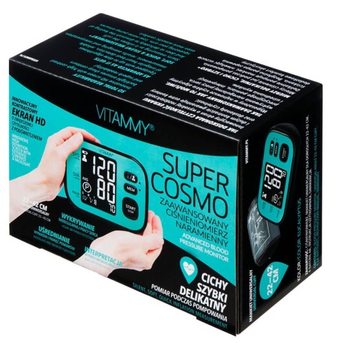 VITAMMY Super Cosmo Eucalyptus Ciśnieniomierz naramienny 22- 42 cm z IHB i podświetleniem
