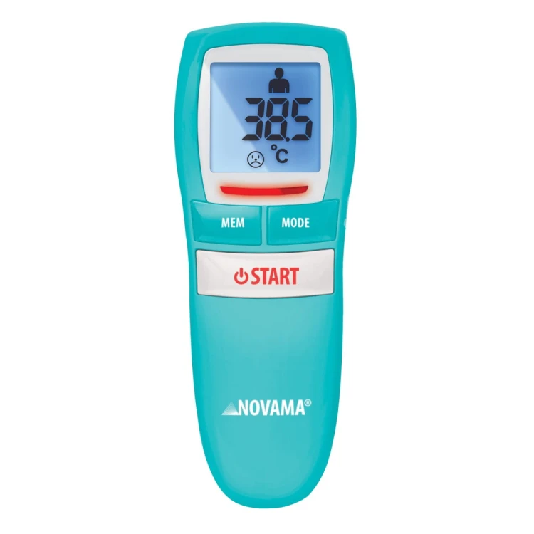 NOVAMA Free Colors Aquamarine Termometr bezdotykowy mierzy w 1 sekundę z 3 cm z 3 letnią gwarancją