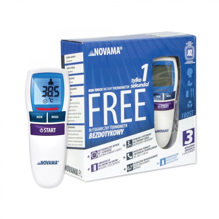 NOVAMA Free Colors Frost white Termometr bezdotykowy