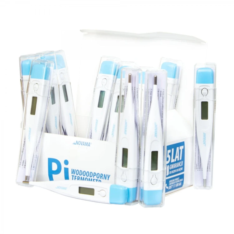 NOVAMA White Pi -12 sztuk Wodoodporny termometr cyfrowy