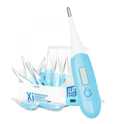 NOVAMA White Xi-12 sztuk Wodoodporny termometr cyfrowy z elastyczną końcówką