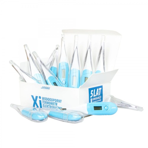 NOVAMA White Xi-12 sztuk Wodoodporny termometr cyfrowy z elastyczną końcówką