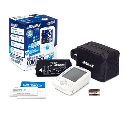 NOVAMA Comfort+ AF i IHB Ciśnieniomierz elektroniczny naramienny wykrywa migotanie przedsionków AF i IHB