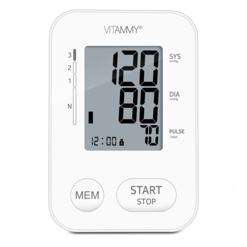 VITAMMY Next 2+ Ciśnieniomierz naramienny VITAMMY NEXT 2+ z szybkim i delikatnym pomiarem oraz zasilaczem w zestawie