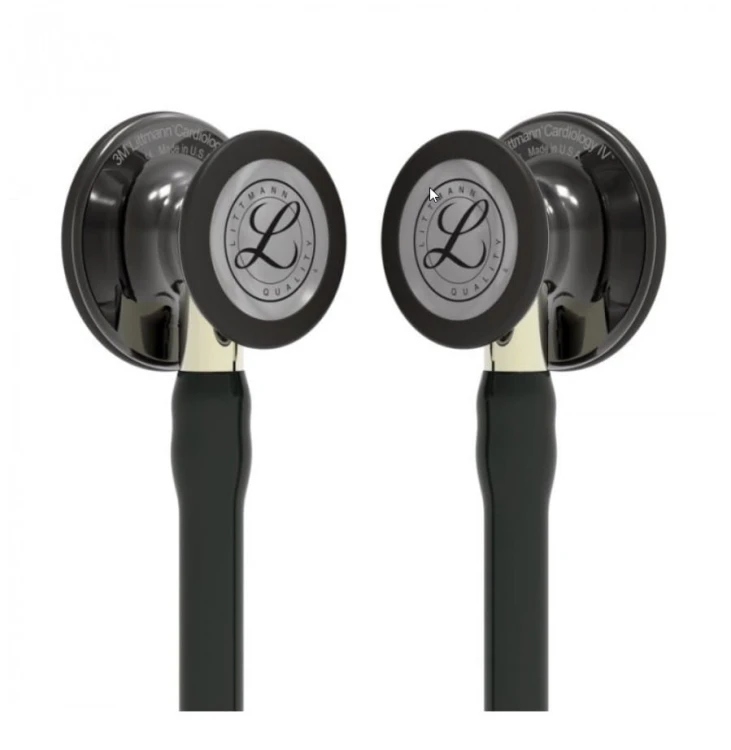 Stetoskop Littmann Cardiology IV 6204 Stetoskop kardiologiczny High Polish Smoke-Finish ,przewód i lira czarny,trzon szampański
