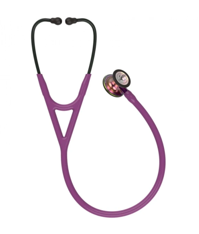 Stetoskop Littmann Cardiology IV 6205 Stetoskopkardiologiczny Rainbow-Finish, przewód śliwkowy,lira czarna,trzonek fioletowy