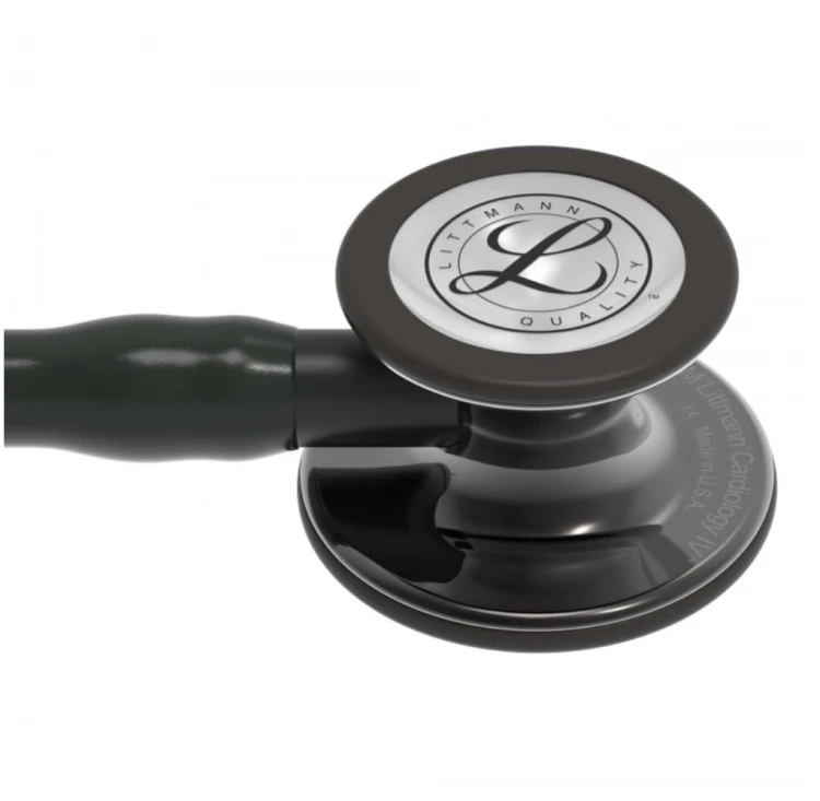 Stetoskop Littmann Cardiology IV 6232 Stetoskop kardiologiczny High Polish Smoke-Finish, przewód, trzonek i lira czarne