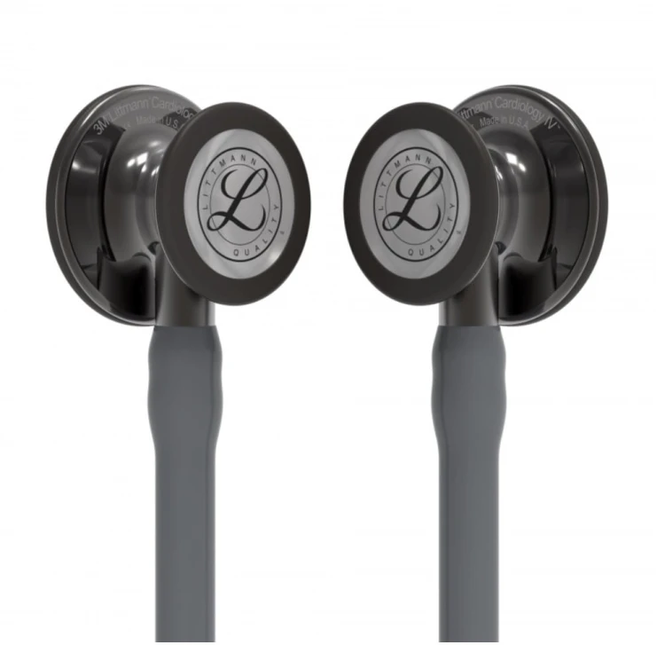 Stetoskop Littmann Cardiology IV 6238 Stetoskop kardiologiczny High Polish Smoke-Finish, przew.szary,trzon smoke,lira smoke