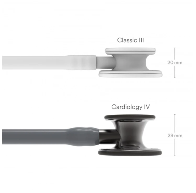 Stetoskop Littmann Cardiology IV 6238 Stetoskop kardiologiczny High Polish Smoke-Finish, przew.szary,trzon smoke,lira smoke