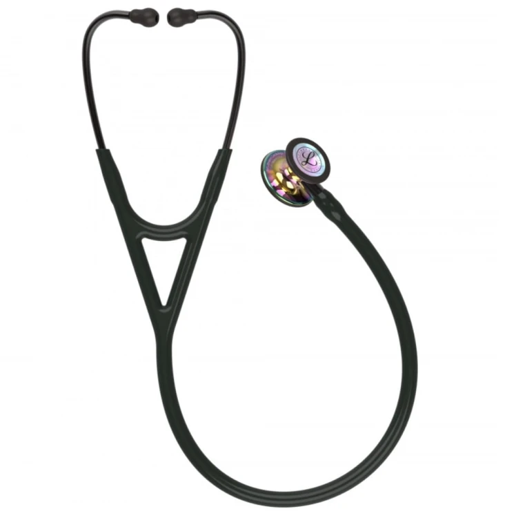 Stetoskop Littmann Cardiology IV 6240 Stetoskop kardiologiczny High Polish RainbowFinish, przew.czarn,trzon smoke,lira smoke