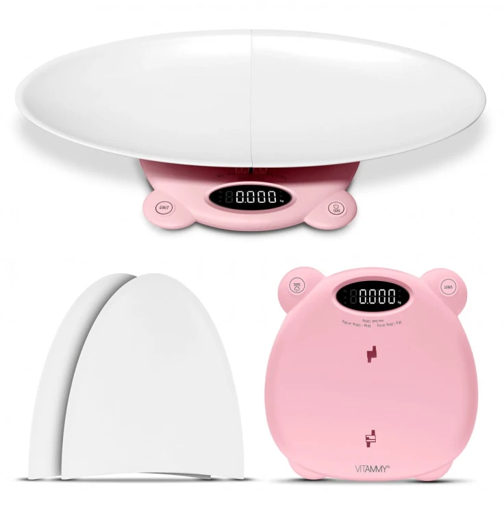 VITAMMY BABYCINNO PINK / RÓŻOWA Waga noworodkowo-niemowlęco-dziecięca