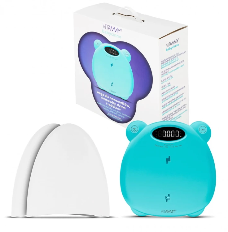 VITAMMY BABYCINNO TURKUSOWA / TURQUOISE Waga noworodkowo-niemowlęco-dziecięca