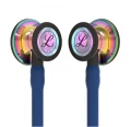 Stetoskop Littmann Cardiology IV 6242 Stetoskop kardiologiczny High Polish Rainbow-Finish, przew.granat, trzonek lira czarna
