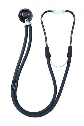 Dr. Famulus DR 410 D-czarny Stetoskop następnej generacji, Strojenie Fine Tune,  Kardiologiczny, Rappaport