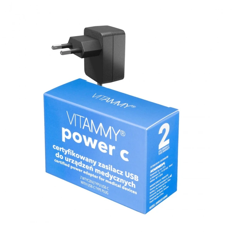 Zestaw VITAMMY NEXT basic Vitammy Power C Ciśnieniomierz naramienny z szybkim i delikatnym pomiarem podczas pompowania
