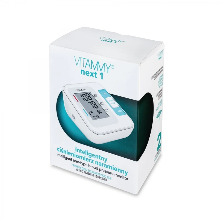 Zestaw prezentowy - ciśnieniomierz naramienny VITAMMY NEXT 1 + zasilacz VITAMMY POWER MICRO Ciśnieniomierz naramienny idealny do domu
