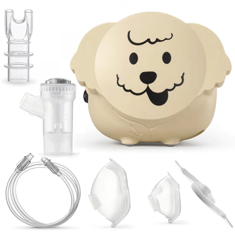 FLAEM Puppy Inhalator dla dzieci w kształcie pieska, certyfikowany