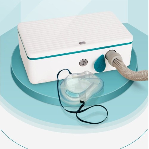 Pudełko do dezynfekcji maseczek wielorazowych i masek CPAP BiPAP Ozonator z promieniami UV