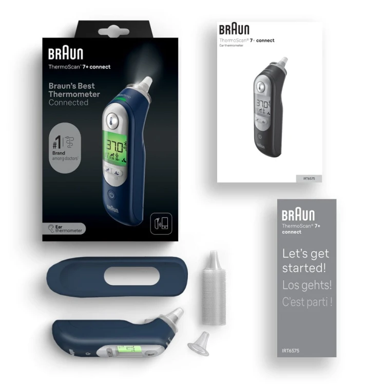 Braun IRT6575 Termometr douszny łączący się z aplikacją