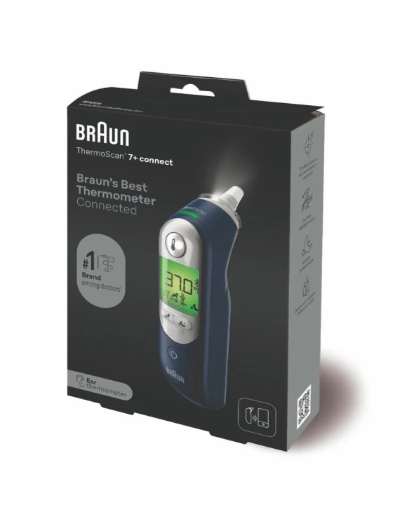 Braun IRT6575 Termometr douszny łączący się z aplikacją