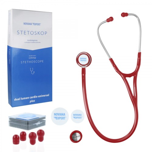 Novama Expert Stetoskop kardiologiczny bordowy