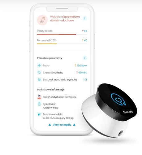STETHOME FAMILY Inteligentny stetoskop z AI, domowy stetoskop z aplikacją mobilną
