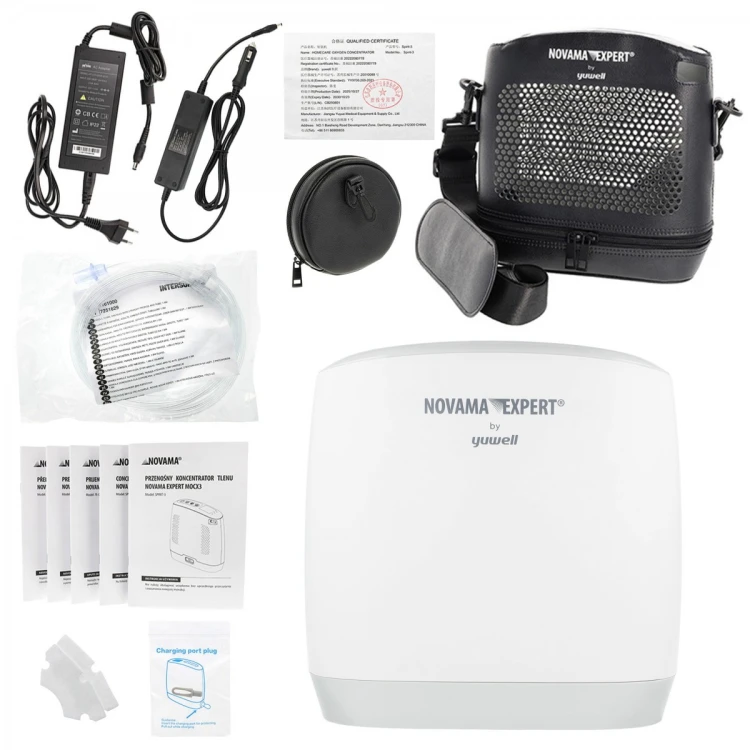 NOVAMA EXPERT MOCX3 by Yuwell przenośny koncentrator tlenu, 4 tryby pracy