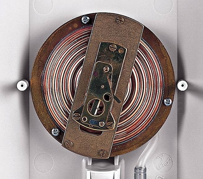 RIESTER BIG BEN Ciśnieniomierz zegarowy ścienny, kwadratowy, model 1465