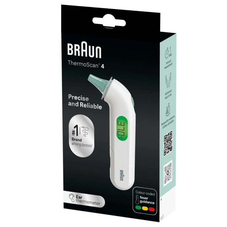 BRAUN  IRT3515 Thermoscan 4 Termometr do ucha