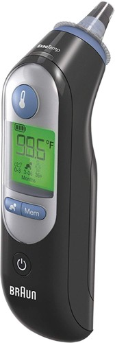 BRAUN THERMOSCAN® 7 IRT6520 BLACK Termometr do ucha z Age Precision, podświetlany wyświetlacz