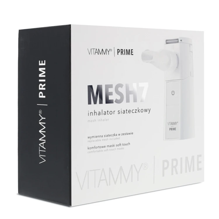VITAMMY PRIME MESH 7 Inhalator siateczkowy z wymienną siateczką i szybką nebulizacją