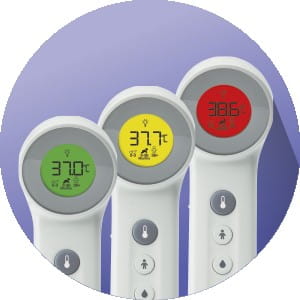 Braun No Touch + touch BNT400  Termometr bezdotykowy do czoła 5w1 z Age Precision