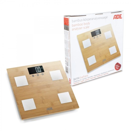 ADE BA914 Barbara Bambusowa, Cyfrowa waga z analizą składu ciała