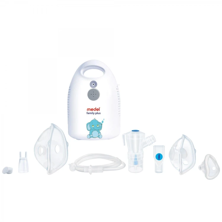 MEDEL Family Plus Elefante Inhalator pneumatyczno-tłokowy dla dzieci z trzema maskami