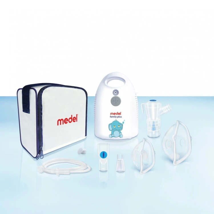 MEDEL Family Plus Elefante Inhalator pneumatyczno-tłokowy dla dzieci z trzema maskami