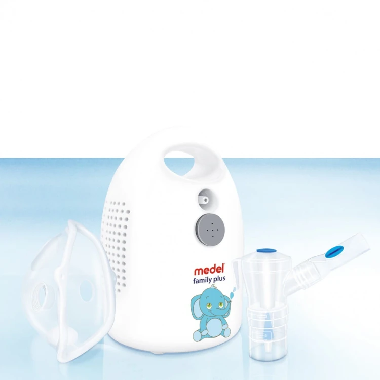 MEDEL Family Plus Elefante Inhalator pneumatyczno-tłokowy dla dzieci z trzema maskami