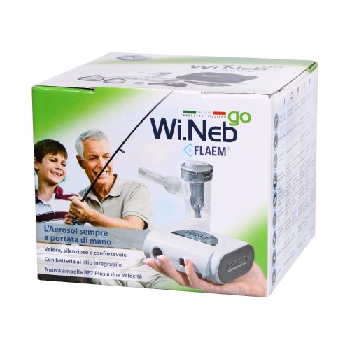 FLAEM Wi.Neb GO z akumulatorem Inhalator pneumatyczno-tłokowy certyfikowany