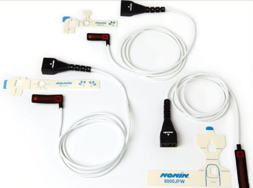 NONIN 8000J-Sensor Flex do pulsoksymetru niemowlęcego, z kablem 1m System czujników pulsoksymetrii wielokrotnego użytku