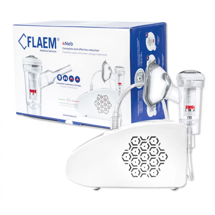 Inhalator certyfikowany FLAEM 4Neb Pneumatyczno tłokowy z regulacją wielkości cząseczki