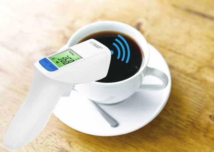 VITAMMY Flash HTD8816C Termometr bezdotykowy z innowacyjną technologia 2 sposobów pomiaru