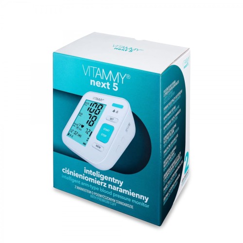 VITAMMY Next 5 Ciśnieniomierz z mankietem o podwyższonym standardzie i funkcją głosową