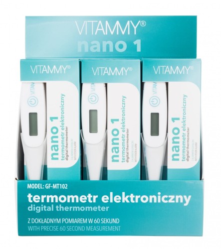 VITAMMY Nano 1 Termometr elektroniczny nowej generacji z alarmem gorączki