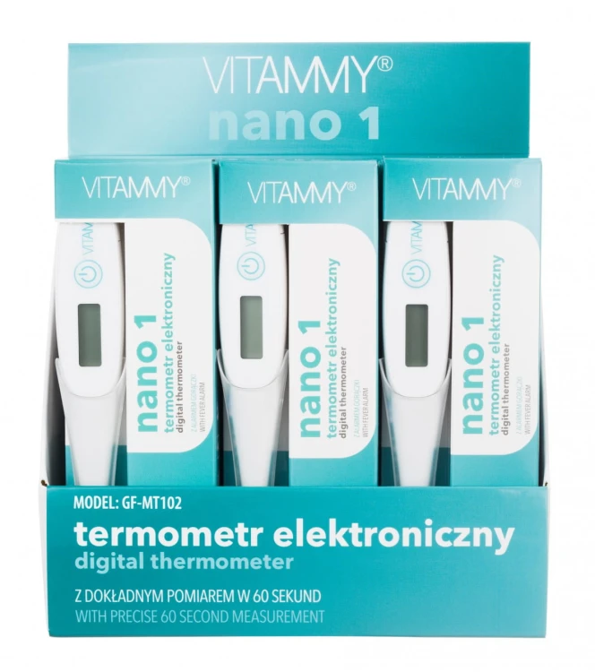 VITAMMY Nano 1 Termometr elektroniczny nowej generacji z alarmem gorączki