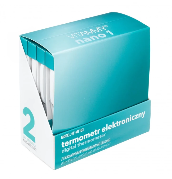 VITAMMY Nano 1 Termometr elektroniczny nowej generacji z alarmem gorączki