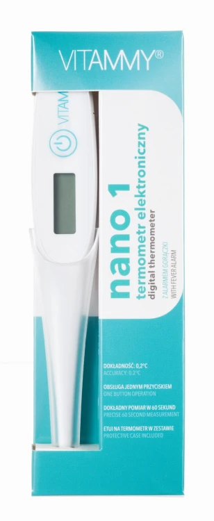 VITAMMY Nano 1 Termometr elektroniczny nowej generacji z alarmem gorączki