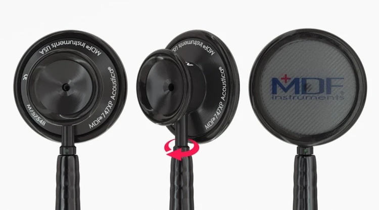 MDF 747XP  Deluxe Dual Head -czarny (MDF 11) Stetoskop internistyczny