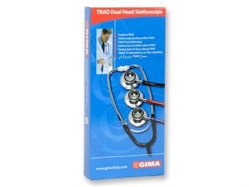 TRAD DOUBLE HEAD STETHOSCOPE - black Stetoskop internityczny