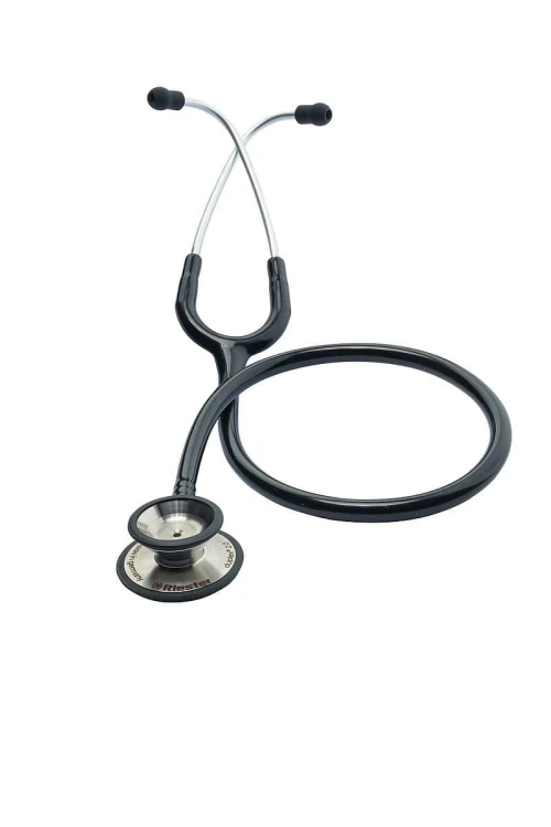 Riester  Duplex 2.0 z głowicą ze stali nierdzewnej-czarny Stetoskop o dwustronnej głowicy posiadający doskonałe parametry odsłuchowe