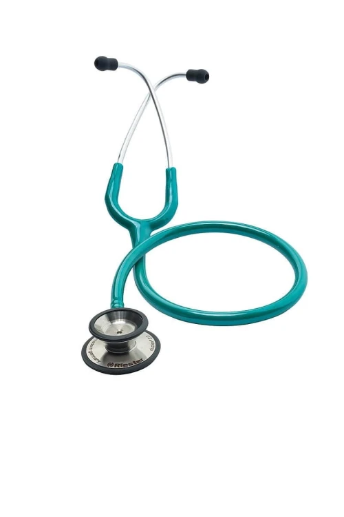 Riester  Duplex 2.0 z głowicą ze stali nierdzewnej-zielony Stetoskop o dwustronnej głowicy posiadający doskonałe parametry odsłuchowe