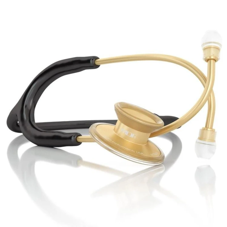 MDF 747XP  Deluxe Dual Head -Yellow Gold - Black (MDF11) Stetoskop internistyczny